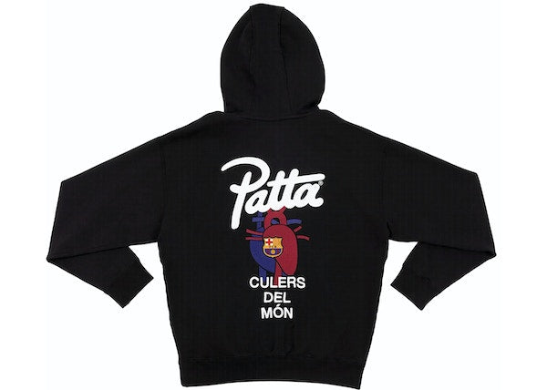 Patta x Barcelona FC Culers del Món Hooded Sweater Black/Deep Royal Blue